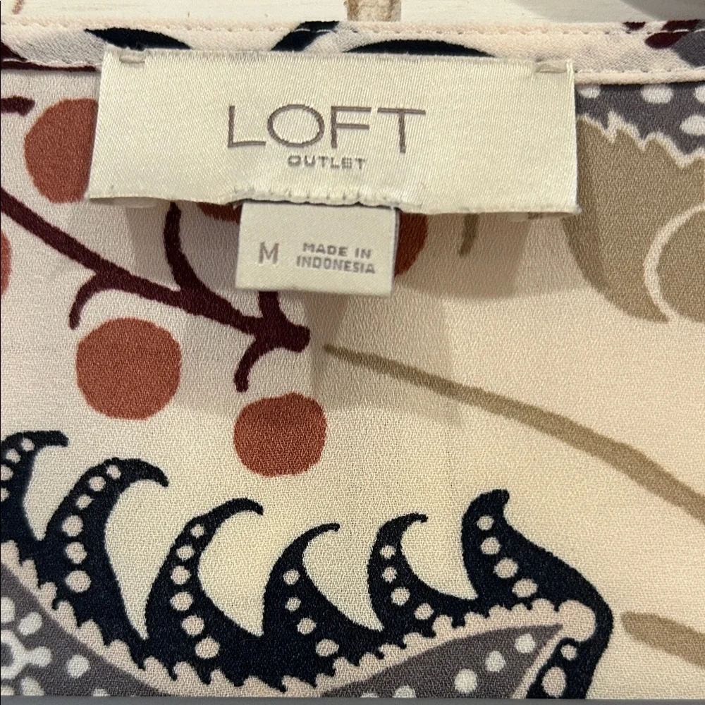 LOFT Paisley Print Blouse - multicolored - Picture 2 of 4